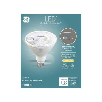 GE 14 Watts Warm White Medium Base LED+ Motion Sensor Floodlight Bulb