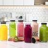 10-Pack Glass Juice Bottles with Lids, 16oz Reusable Drinking Jars with Airtight Lids - 2 of 4