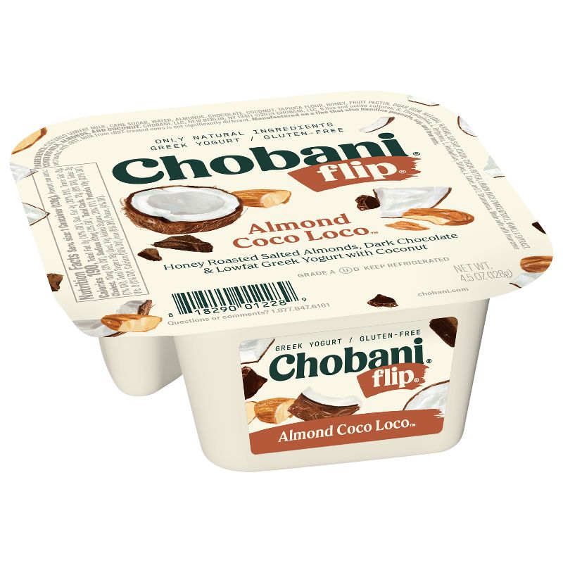 Chobani Flip Almond Coco Loco Low Fat Greek Yogurt - 4.5oz, 4 of 12