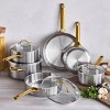 GreenPan 10pc Reserve Stainless Steel Cookware Set - 2 of 4