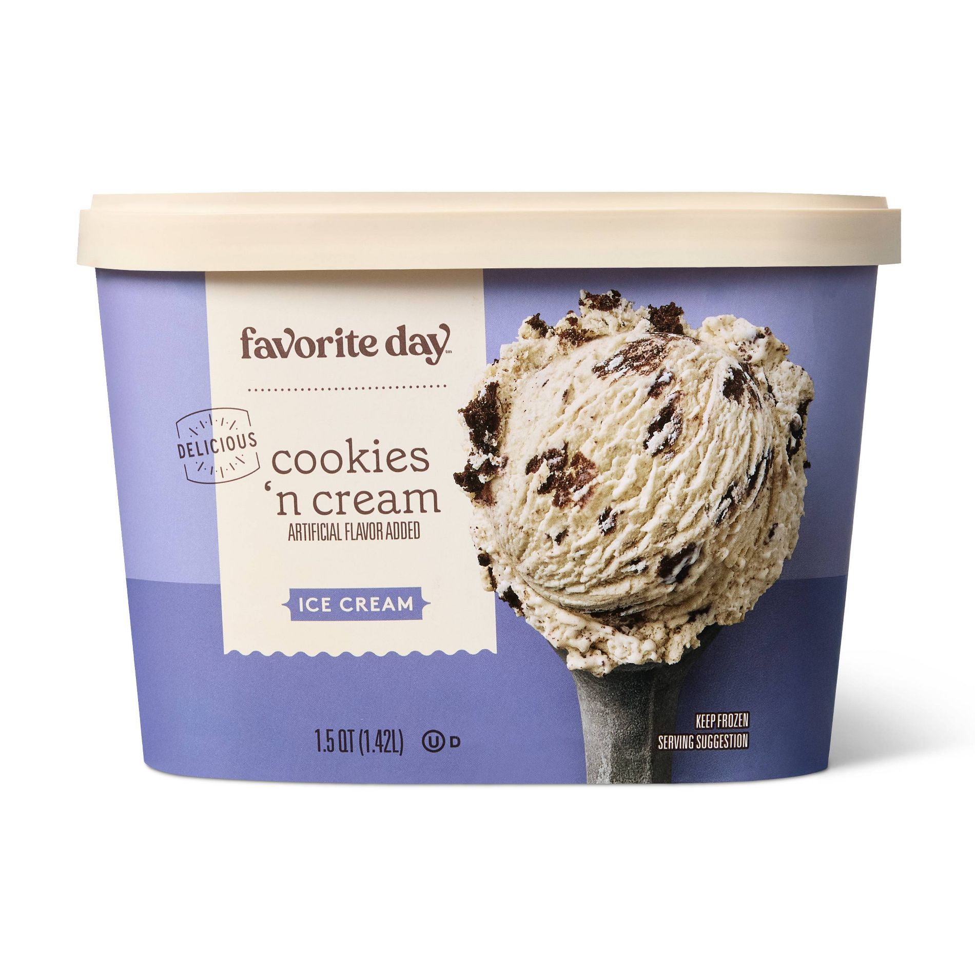Cookies and Cream Ice Cream - 48oz - Favorite Day™