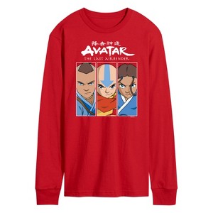 Men's - Avatar: The Last Airbender - Sokka Aang Katara Long Sleeve Graphic T-Shirt - 1 of 4