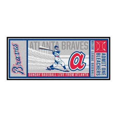 MLB Atlanta Braves 1974 30"x72" Retro Ticket Runner Mat