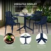 WestinTrends Playa 31.5" Square Plastic Outdoor Patio Dining Table for 4 - 4 of 4