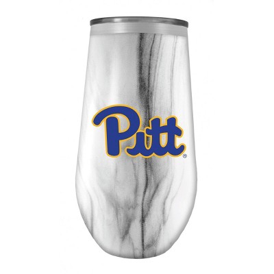 NCAA  Pitt Panthers 16oz Marble Tall Stemless Stainless Steel Tumbler