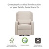 Babyletto Sigi Glider Recliner with Electronic Control and USB with Light Wood Base - Greenguard Gold Certified - 2 of 4