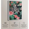 Art Remedy Zebra Hidden in Tropics Tropical Jungle Animals Wall Art Framed - 3 of 4