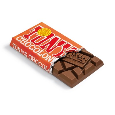 Tony&#39;s Caramel and Sea Salt Milk Chocolate Candy Bar - 6.35oz