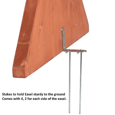 Double Sided Wooden and Plexiglass Art Easel for Kids