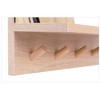 Kiera Grace 15.7" Alva Accent Mirror Shelf with 4 Pegs: Modern Rectangle, No Assembly, Wood Frame, Wall Mounted - 4 of 4