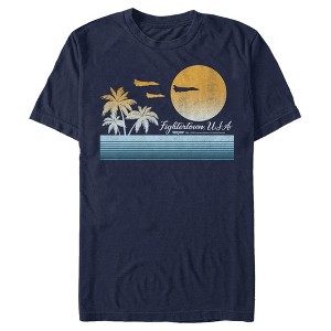 Men's Top Gun Retro Landscape Fightertown, USA T-Shirt - 1 of 4