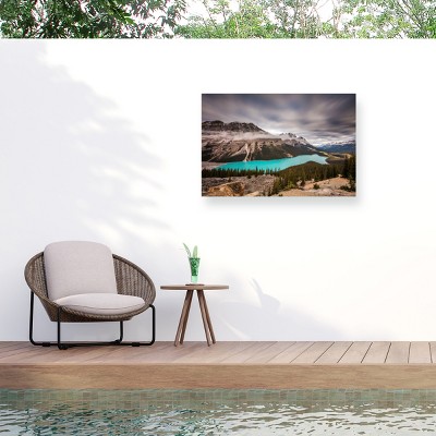 Pierre Leclerc Moody Peyto Lake Outdoor Canvas Art