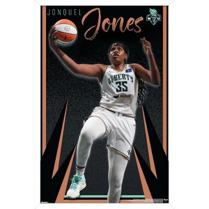 Trends International WNBA New York Liberty - Jonquel Jones 25 Framed Wall Poster Prints - 1 of 4