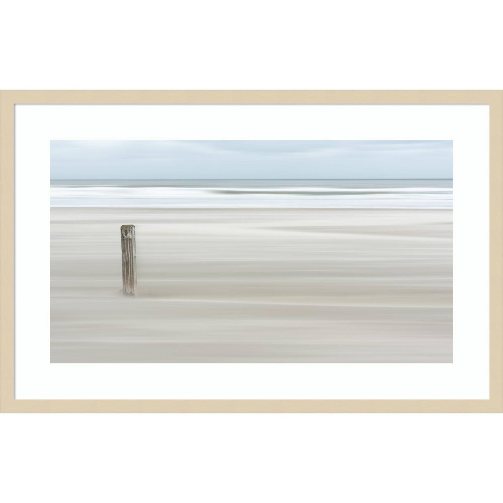 Photos - Other Decoration Amanti Art 33"x21" Steadfast Shoreline by Greetje van Son Wood Framed Wall Art Print: Modern Lithograph, Hardwood Frame