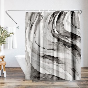 Americanflat 71x74 Shower Curtain - Abstract Shower Curtain Gulf by PI Creative Art - 1 of 4