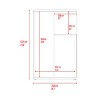 NicBex 25" High 3-Tier Shelf Side End Table,Dark Walnut Coffee Table End Table for Living Room,Bedroom - 2 of 4