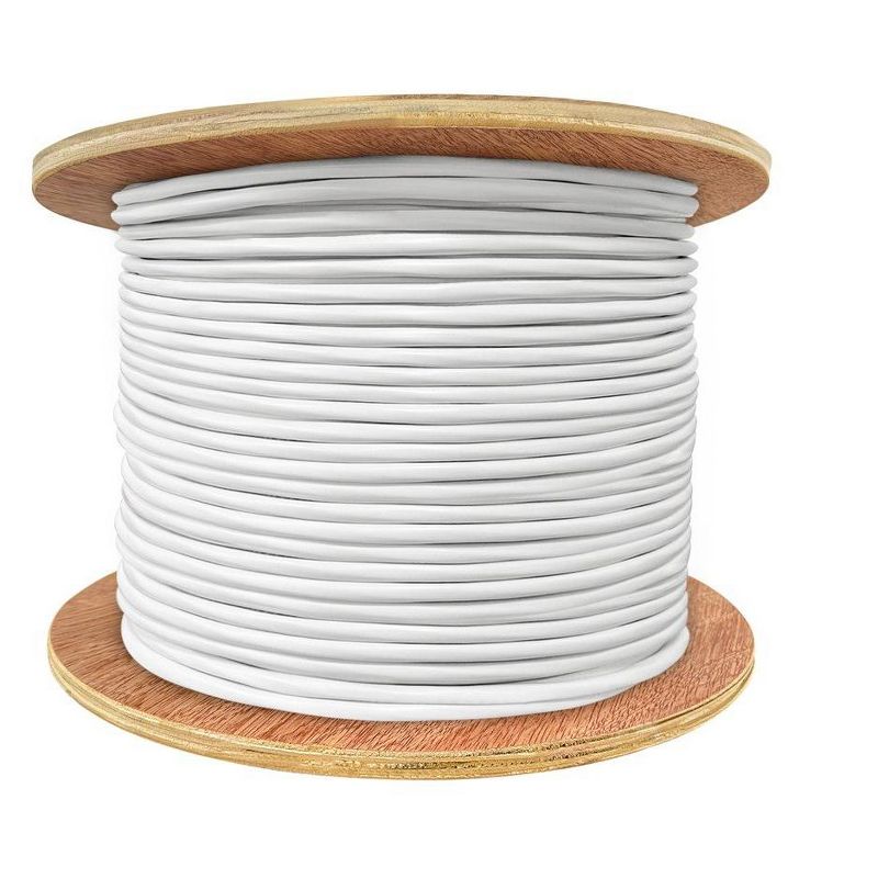 Monoprice Speaker Wire, CL2 Rated, 2-Conductor, 14AWG, 500ft, White, 4 of 7