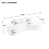 Aukfa Curved Velvet Sectional Sofa - 5 Seater L Shape Sofa , Suitable for Living Room, Apartment, Home Decor, Beige & Orange & Grey - 4 of 4