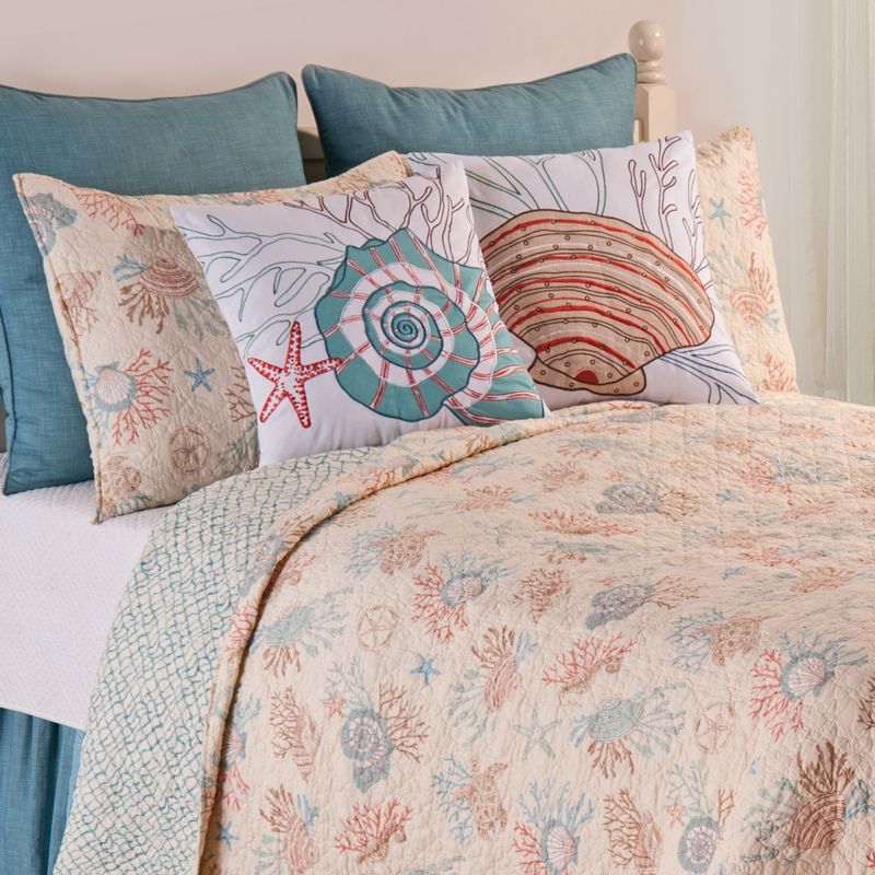 C&F Home Seabrook Coastal Beach Cotton Quilt Set  - Reversible and Machine Washable, 2 of 5