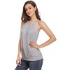 Tank Top for Women Pleated High Neck Halter Tops Casual Sleeveless Shirts Loose Fit - 4 of 4