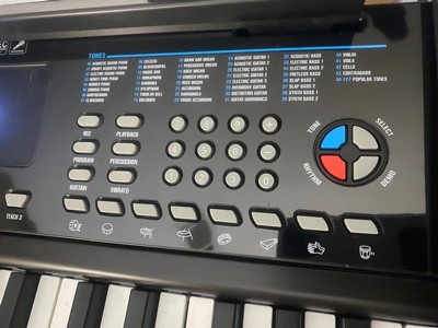 Rockjam 461 Keyboard Piano With Keynote Stickers RJ641LED, Color: Black -  JCPenney