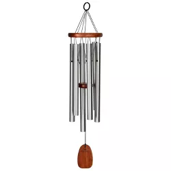 Woodstock Chimes Signature Collection, Woodstock Chimes of Comfort, 24'' Silver Wind Chime WCOC