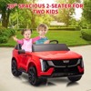 2 Seater Ride on Car for Kids, 24V Licensed Cadillac Electric Car Toy, Ride on Truck with Remote Control, Suspension, Music, LED - 2 of 4