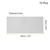 Unique Bargains Stainless Steel DIY Laser Printing Office Engraving Blank Card 12 Pcs - 2 of 4