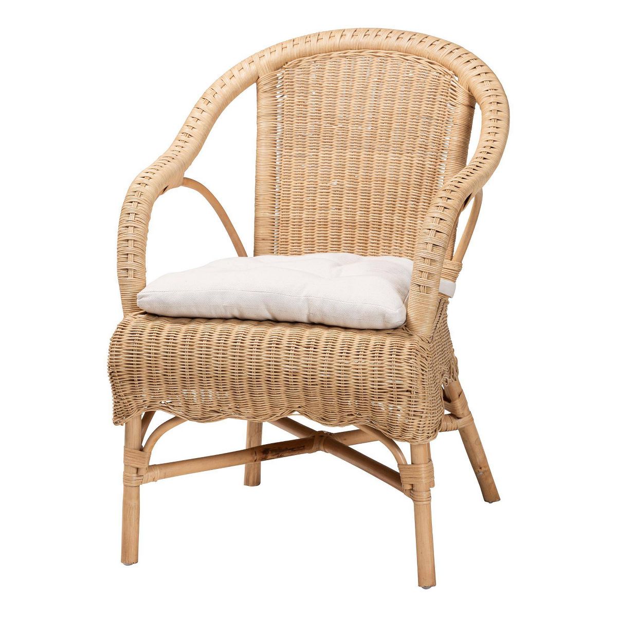 bali & pari Reinu Rattan Dining Chair Natural - thumbnail 7
