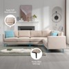 Mjkone Luxury 107"W*81.5''D Linen L-shaped Couch,6-Seat Oversized Sectional Sofa Couch With Corner Sofa - 3 of 4