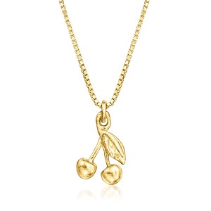 Pure Collection by Ross-Simons Italian 18kt Gold Vermeil Cherry Necklace Size 16 - 1 of 4