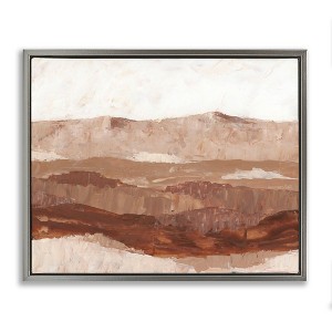 Stupell Industries Abstract Canyon Painting Floating Frame Canvas Art - 1 of 4