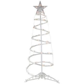  4FT Spiral Christmas Tree Light, Ceramic Christmas Trees That  Light Up with LED Lights and Star LED Tree Topper,Waterproof for Indoor  Outdoor Christmas Decorations : 居家與廚房
