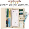 FATMOON Women’s Large Capacity RFID Blocking Leather Wallet - Easy-to-Use Checkbook Organizer with Removable Cover for Travel,Daily Use - 4 of 4