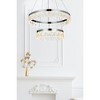 Elegant Lighting Linden 2 - Light Chandelier in  Chrome - 4 of 4