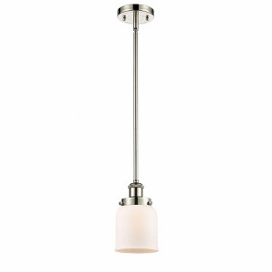 Bell - 1 Light Stem Hung Mini Pendant In Industrial Style-10 Inches Tall and 5 Inches Wide - 1 of 1