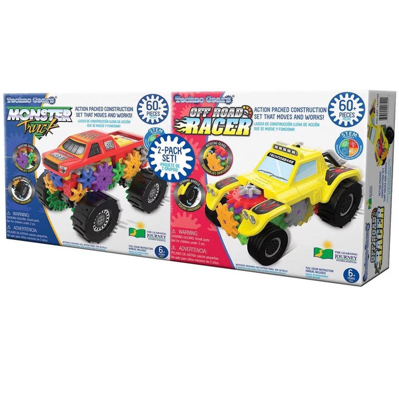 The Learning Journey Techno Gears Monster Truck & Off Road Racer 2 Pack, 2 of 4