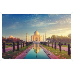 Trends International Wonders of the World - Taj Mahal Framed Wall Poster Prints - 1 of 4