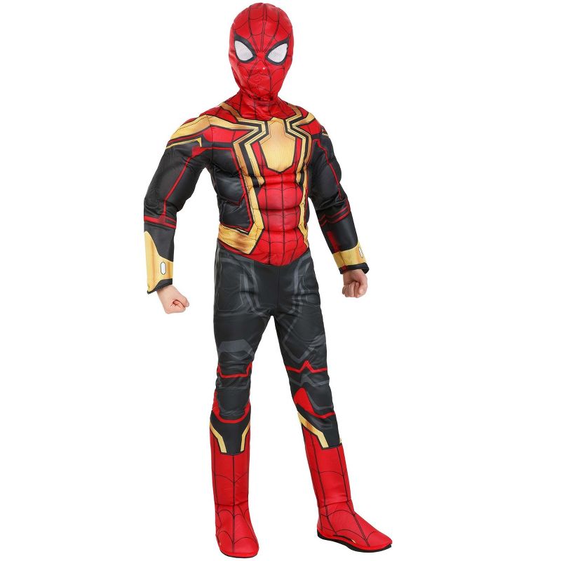 HalloweenCostumes.com Spider-Man Integrated Suit Costume for Kids., 1 of 8