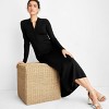 Women's Long Sleeve Sweater Maxi Dress - Future Collective Black - 3 of 3