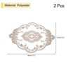 Unique Bargains Polyester Flexible Embroidery Vintage Pattern Washable Table Place Mats 2 Pcs - 2 of 4