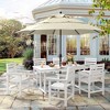 Rectangle Outdoor Dining Tables for 6, HDPS Weather Resistant Patio Dining Table, 66" Outdoor Tables with 1.96" Umbrella Hole. - 4 of 4