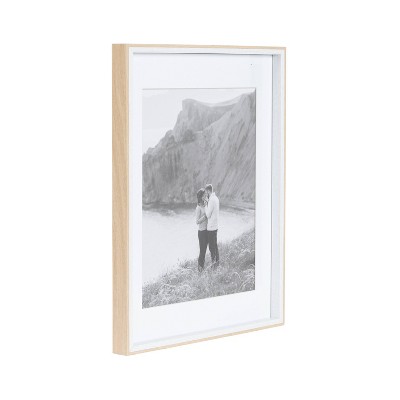White and Natural Wood 14x18 Picture Frame Set of 3