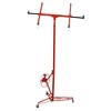 KTMBDW Drywall Lift 16FT Heavy Duty, 150lb Capacity Sheetrock Hoist with Telescopic Arm & Locking Wheels, Steel Panel Lifter for Ceiling Installation - 3 of 4