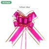 Unique Bargains Plastic Gold Edge Satin Decorations Gift Wrap Bows Pull Bows 10 Pcs - 3 of 4