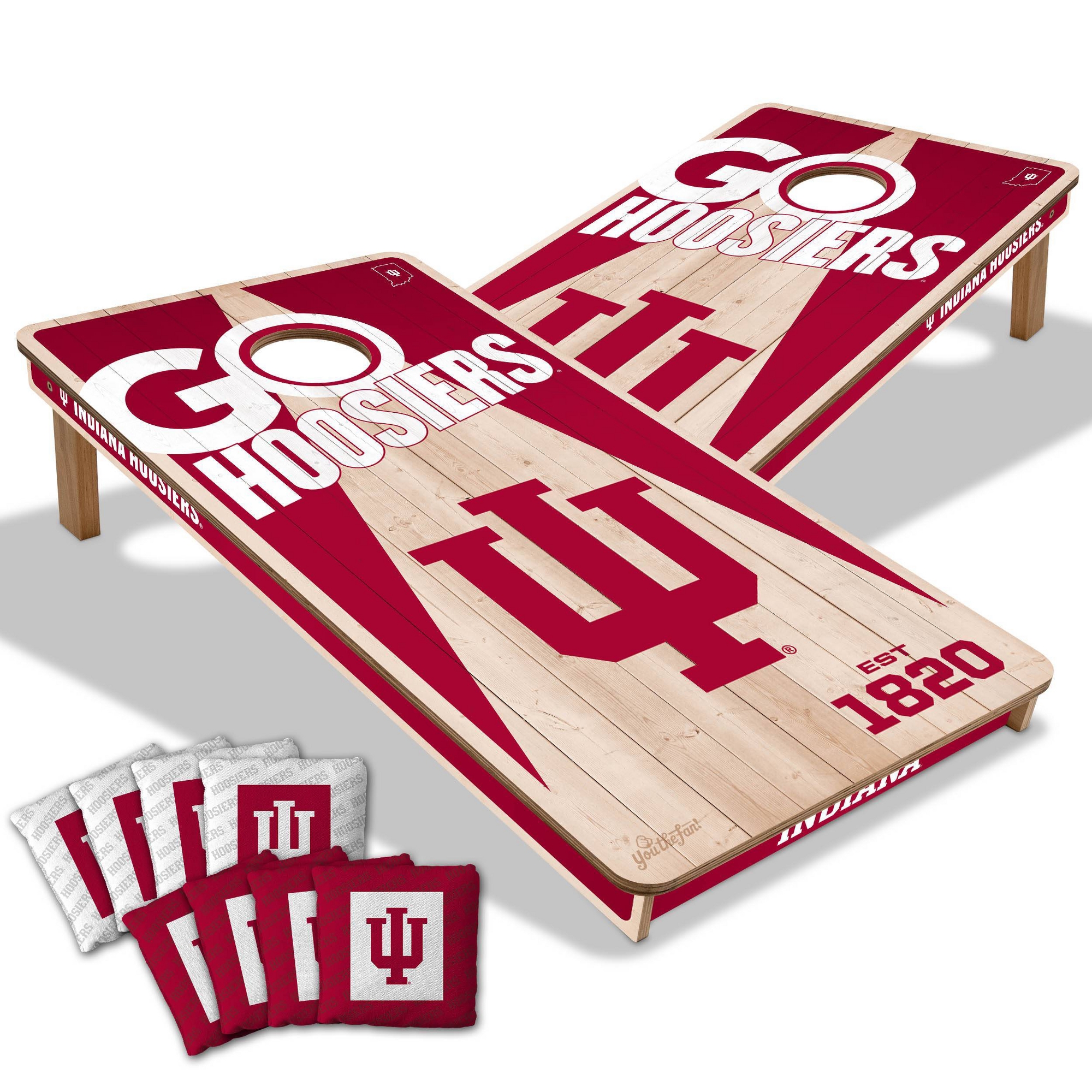 NCAA Indiana Hoosiers 2'x4' Wood Toss Game Set