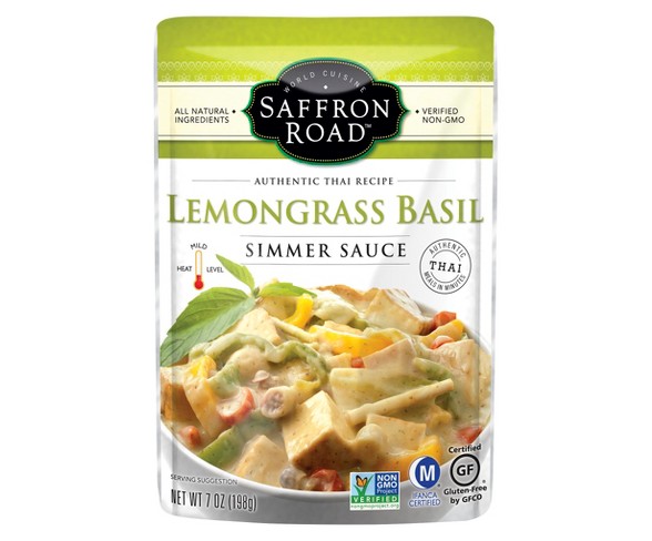 Saffron Road Lemongrass Basil Simmer Sauce 7 oz