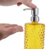 Unique Bargains Elegant Polka Dot Pattern Soap Pump Dispenser for Bathroom 16.9oz 1 Pc - 3 of 4
