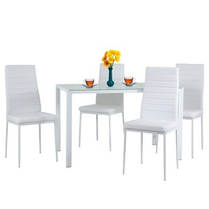 BestMassage Dining Table Set Modern 5-Piece Dining Room Table and Chairs - 1 of 4