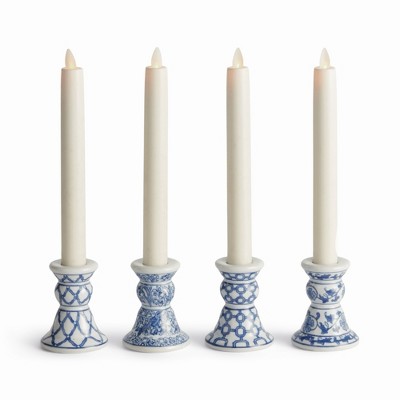 Plum & Post Barclay Butera Dynasty Mini Taper Holders, Set of 4